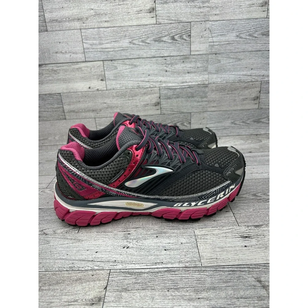 Brooks Glycerin 10 Women's Running Shoes Gray Pink Size 8B‎